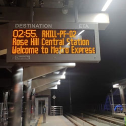 Double Sided Platform Display