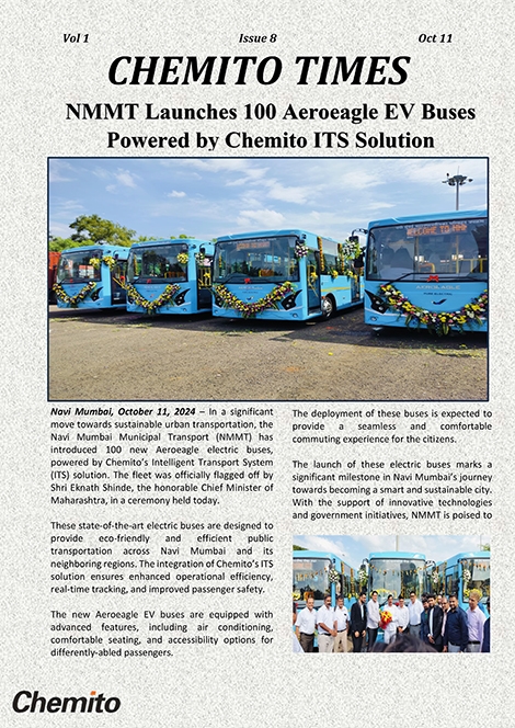 NMMT Launches 100 Aeroeagle EV Buses Powered by Chemito ITS Solution