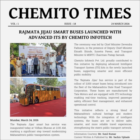 Rajmata Jijau Smart Buses Launched with Advanced ITS by Chemito Infotech